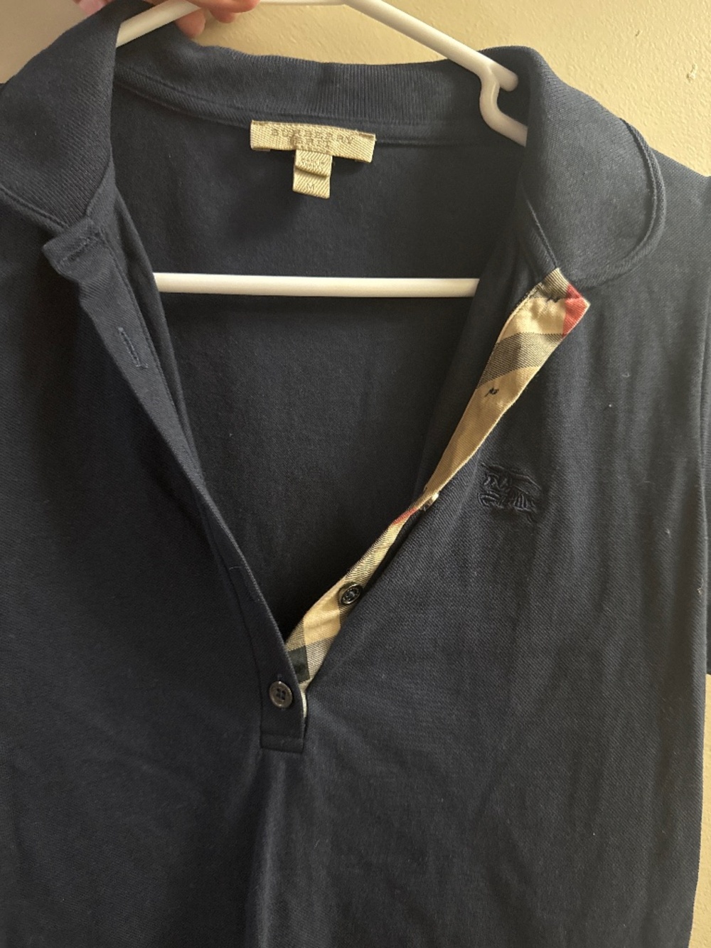 NWOT - Burberry navy polo
